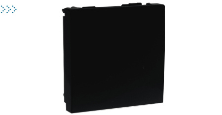 Заглушка - 2 модуля, черный